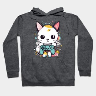 Cute Gamer cat Hoodie